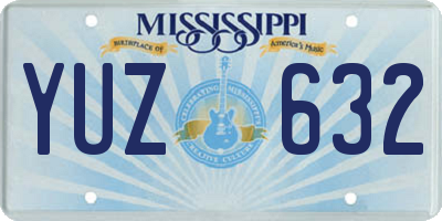 MS license plate YUZ632