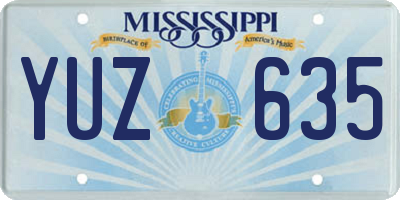 MS license plate YUZ635