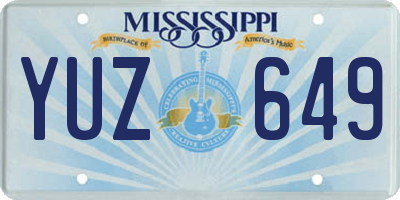 MS license plate YUZ649