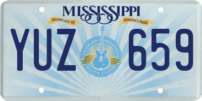 MS license plate YUZ659