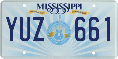 MS license plate YUZ661