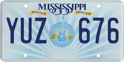 MS license plate YUZ676