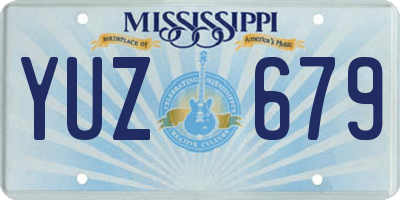 MS license plate YUZ679