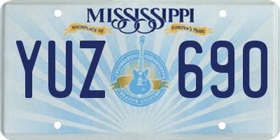 MS license plate YUZ690