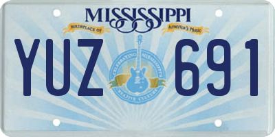 MS license plate YUZ691