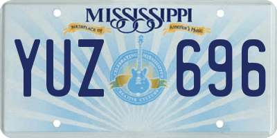 MS license plate YUZ696