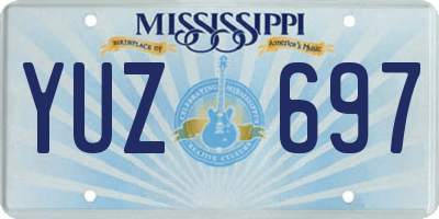 MS license plate YUZ697