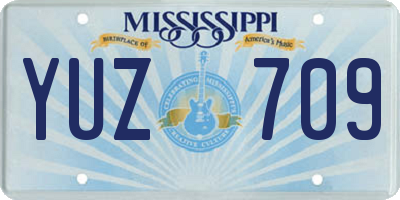 MS license plate YUZ709