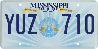 MS license plate YUZ710