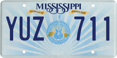MS license plate YUZ711
