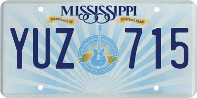 MS license plate YUZ715