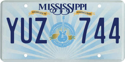 MS license plate YUZ744