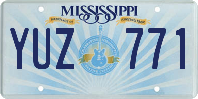 MS license plate YUZ771