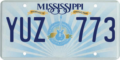 MS license plate YUZ773