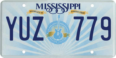 MS license plate YUZ779