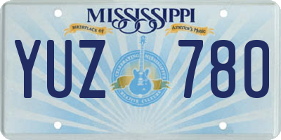 MS license plate YUZ780