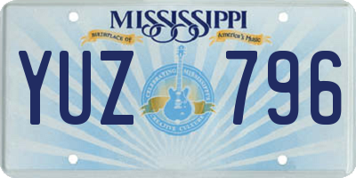 MS license plate YUZ796