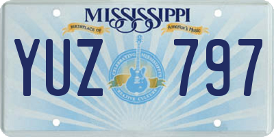 MS license plate YUZ797