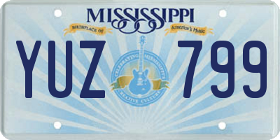 MS license plate YUZ799