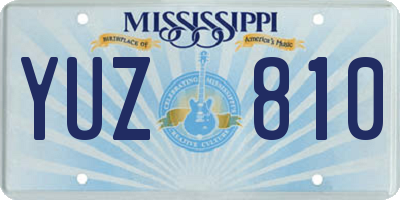MS license plate YUZ810