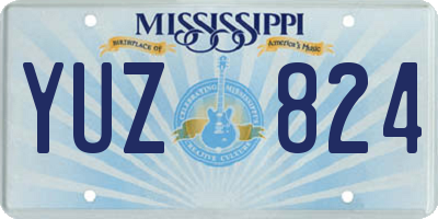 MS license plate YUZ824