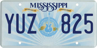 MS license plate YUZ825