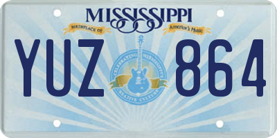 MS license plate YUZ864