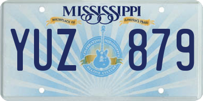 MS license plate YUZ879