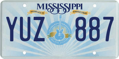 MS license plate YUZ887
