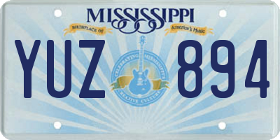 MS license plate YUZ894