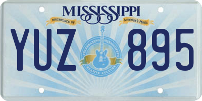 MS license plate YUZ895