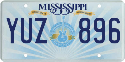 MS license plate YUZ896