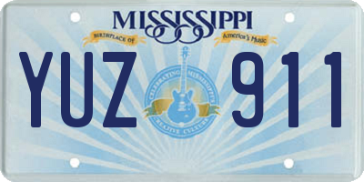 MS license plate YUZ911
