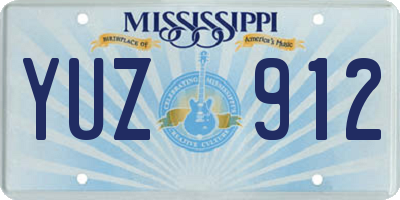 MS license plate YUZ912