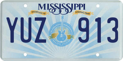 MS license plate YUZ913
