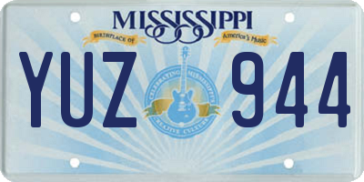 MS license plate YUZ944