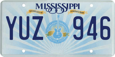 MS license plate YUZ946