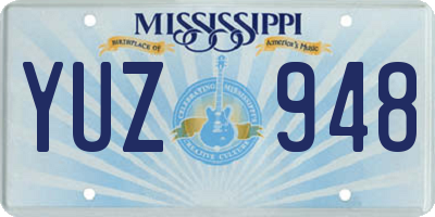MS license plate YUZ948