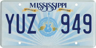 MS license plate YUZ949