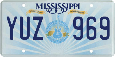 MS license plate YUZ969