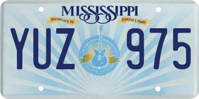 MS license plate YUZ975