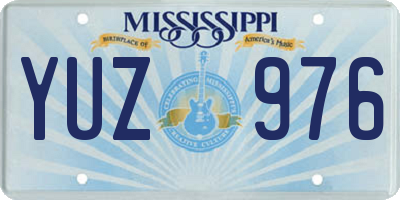MS license plate YUZ976