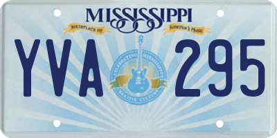 MS license plate YVA295