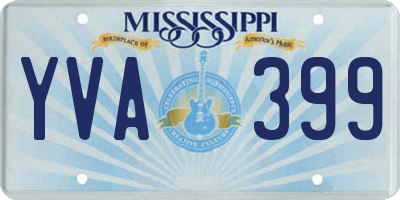 MS license plate YVA399