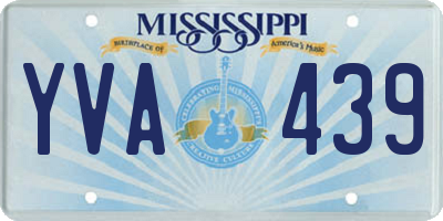 MS license plate YVA439