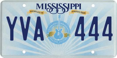 MS license plate YVA444