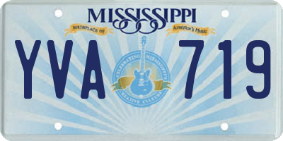 MS license plate YVA719