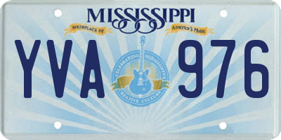 MS license plate YVA976