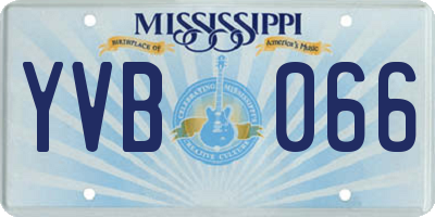 MS license plate YVB066