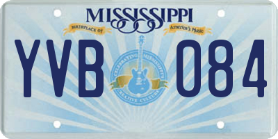 MS license plate YVB084